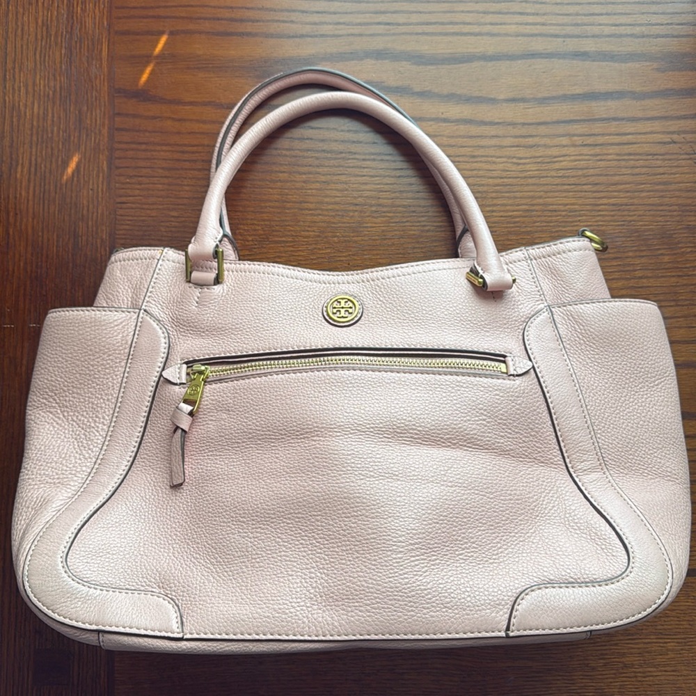 Tory Burch pebbled leather handbag